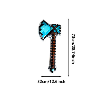 Pixel Style Toys Gemstone Sword Gold Sword Children's Toys Home Games Inflatable Supplies Swords Christmas Gifts