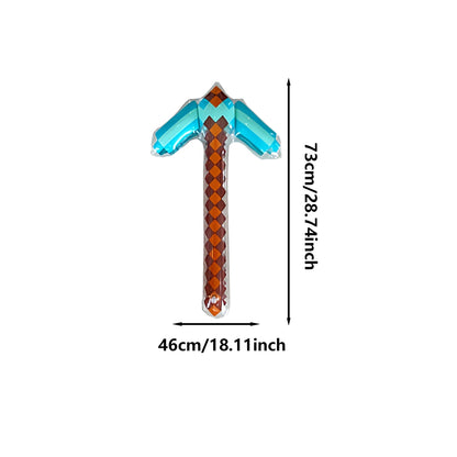 Pixel Style Toys Gemstone Sword Gold Sword Children's Toys Home Games Inflatable Supplies Swords Christmas Gifts